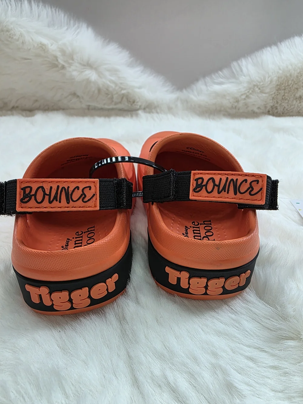 Disney Orange Tigger Kids Sandals with Black Strap